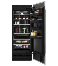 30 Inch Wide Right Hinge Column Refrigerator and 30 Inch Wide Left Hinge Column Freezer with Trinity Cooling