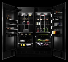 30 Inch Wide Right Hinge Column Refrigerator and 30 Inch Wide Left Hinge Column Freezer with Trinity Cooling