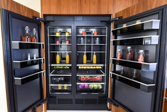 30 Inch Wide Right Hinge Column Refrigerator and 30 Inch Wide Left Hinge Column Freezer with Trinity Cooling