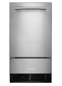 18 Inch Wide 35 Lbs. Capacity Undercounter Ice Maker with Self Cleaning Cycle and Built-In Drain Pump