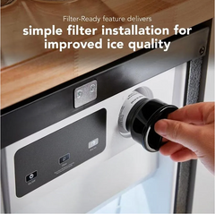 18 Inch Wide 35 Lbs. Capacity Undercounter Ice Maker with Self Cleaning Cycle and Built-In Drain Pump