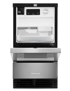 18 Inch Wide 35 Lbs. Capacity Undercounter Ice Maker with Self Cleaning Cycle and Built-In Drain Pump