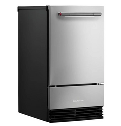 18 Inch Wide 35 Lbs. Capacity Undercounter Ice Maker with Self Cleaning Cycle and Built-In Drain Pump