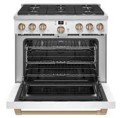 36 Inch Wide All-Gas Professional Range with 6 Burners and True Convection Oven