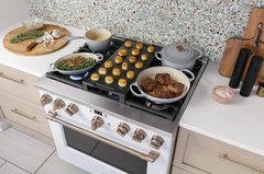 36 Inch Wide All-Gas Professional Range with 6 Burners and True Convection Oven