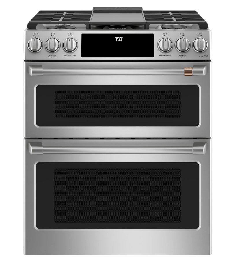 30 Inch Wide 6.7 Cu. Ft. Slide In Gas Range with Convection and Griddle