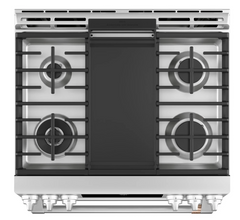 30 Inch Wide 6.7 Cu. Ft. Slide In Gas Range with Convection and Griddle
