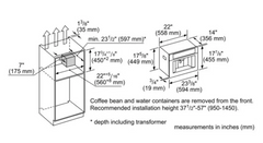 24 Inch Wide Built-In Coffee Machine with Home Connect