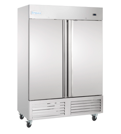 54 Inch Reach-In Freezer with 2 Swing Solid Doors and 6 Shelves