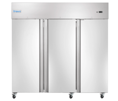 81 Inch Reach-In Freezer 72 cu ft with 3 Sections