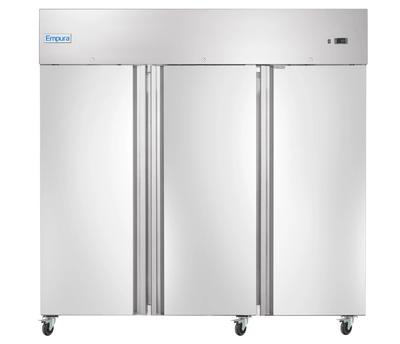 81 Inch Reach-In Freezer 72 cu ft with 3 Sections