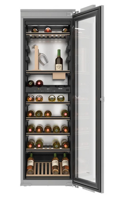 22 Inch Wide 80 Bottle Capacity Panel Ready Built-In Wine Cooler with FlexiFrame