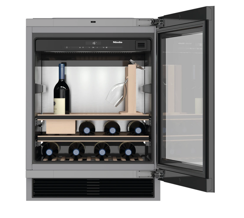 24 Inch Wide Right Hinge 46 Bottle Capacity Built-In Undercounter Wine Cooler