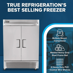 54 Inch Freezer Reach-in Self-contained with two solid doors ENERGY STAR®