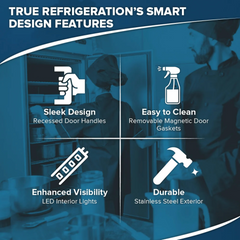 54 Inch Freezer Reach-in Self-contained with two solid doors ENERGY STAR®