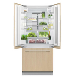 32 Inch Wide 14.7 Cu. Ft. Energy Star Certified Panel Ready French Door Refrigerator with SmartTouch Control Panel