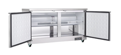 61 Inch Undercounter Reach-In Refrigerator with 2 Doors