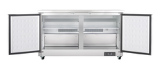 61 Inch Undercounter Reach-In Refrigerator with 2 Doors