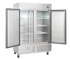 54 Inch Reach-In Refrigerator Stainless Steel with 41.6 Cu Ft Capacity
