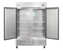 54 Inch Reach-In Refrigerator Stainless Steel with 41.6 Cu Ft Capacity