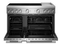 48 Inch Wide Free Standing, Slide In Induction Range with Air Fry and Even-Heat True Convection