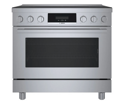 800 Series 36 Inch Wide 3.7 Cu. Ft. Free Standing Induction Range with Combi Zone and QuietClose