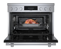 800 Series 36 Inch Wide 3.7 Cu. Ft. Free Standing Induction Range with Combi Zone and QuietClose