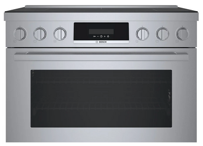 800 Series 36 Inch Wide 3.7 Cu. Ft. Free Standing Induction Range with Combi Zone and QuietClose