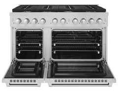 48 Inch Wide 6.7 Cu. Ft. Free Standing Gas Range with Italian-Made Sealed Burners and StayPut Doors