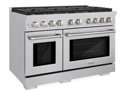 48 Inch Wide 6.7 Cu. Ft. Free Standing Gas Range with Italian-Made Sealed Burners and StayPut Doors