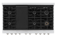 48 Inch Wide 6.7 Cu. Ft. Free Standing Gas Range with Italian-Made Sealed Burners and StayPut Doors