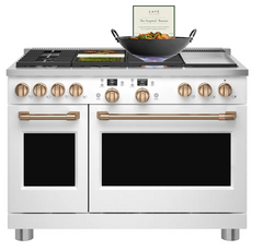 48 Inch Wide Smart Dual-Fuel Professional Range with 6 Burners and Griddle