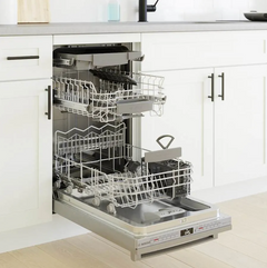 18 Inch Wide 10 Place Setting Built-In Top Control Dishwasher with CrystalDry and PrecisionWash
