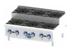 36 Inch Gas Hotplate Countertop with 6 Burners 180000 BTU