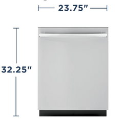 24 Inch Wide 12 Place Setting Built-In Top Control Smart Dishwasher with Autosense Wash Cycle and ADA Compliant Design